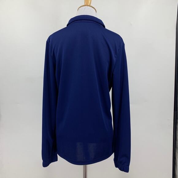 Adidas Sweatshirt Womens M Medium Royal Core 18 Climalite Soccer Half Zip Top - Picture 4 of 11
